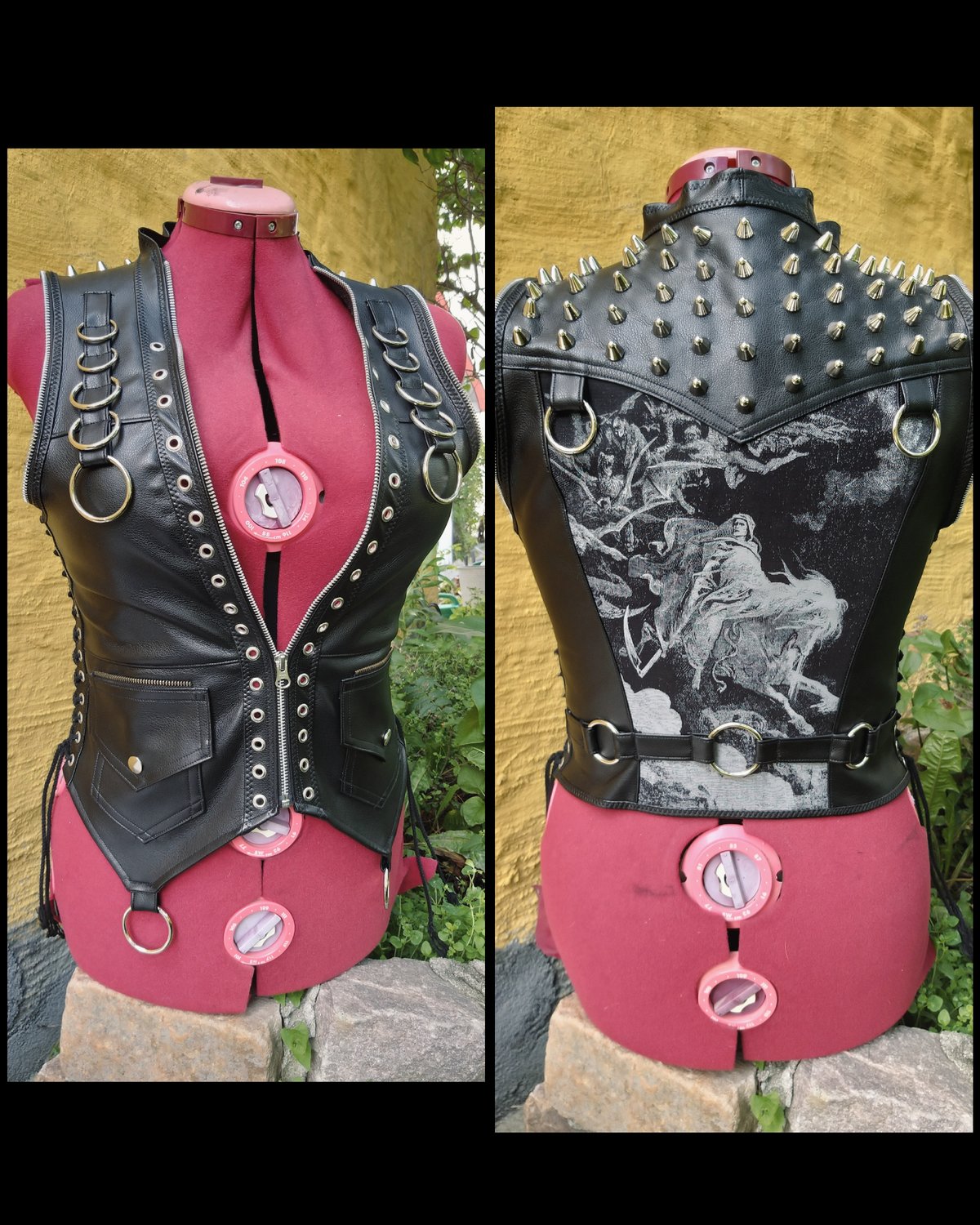 Image of SALE vest with lacings and death patch