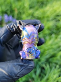Image 5 of Purple Green Multi Kitty Pendant
