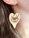 All Seeing Eye Earrings: leather or acrylic