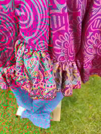 Image 8 of Amara Wrap dress - hot pink