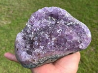 Image 2 of Amethyst With Calcite & Polished Edges #2185