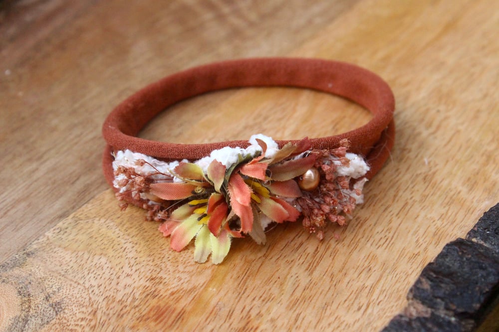 Image of Rust flowers Headband 