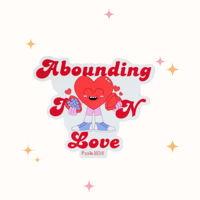 Abounding in love sticker