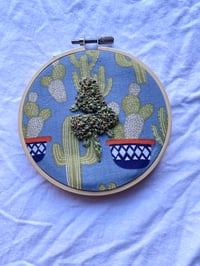 Cactus Nug Embroidery Hoop