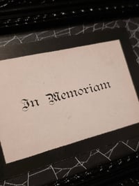 Image 2 of Memorial Card 1800s - real preserved spider web B