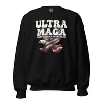 Image 2 of Ultra MAGA Make America Great Again Distressed Unisex Sweatshirt from PatriotsCo.com