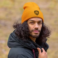 Image 1 of Badge Of Honor Beanie Yellow
