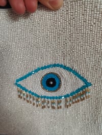 Image 4 of Evil eye protection silver bead bag and dream catcher headband