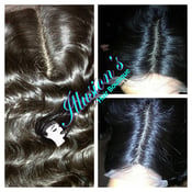 Image of Straight, Body Wave, and Curly Silk Base Closures