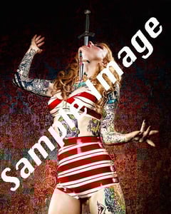 Image of Personalized SIGNED 'Circus Sword Swallower' print