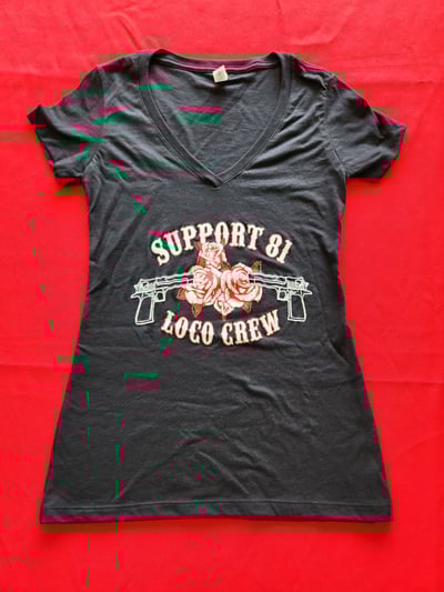 Image of LOCO 81 Guns N Roses V-neck Tshirt 