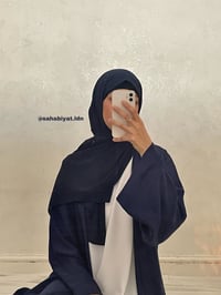 Image 2 of Navy blue Chiffon hijab 