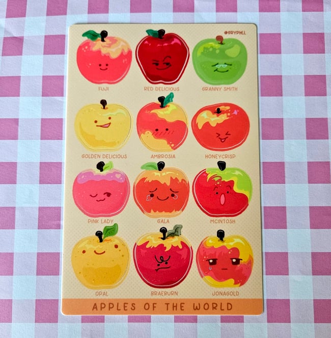 Apples of the World Sticker Sheet