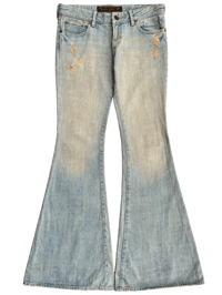 Image 1 of GOA Bell Bottom Flare Mud Wash Jeans -30
