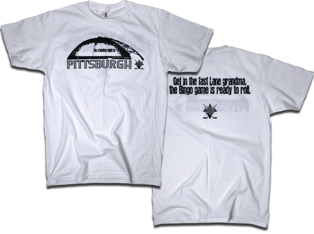 Image of "It's a hockey night in Pittsburgh" tee 