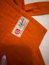 70s hand embroidered tangerine mexican apron wrap top