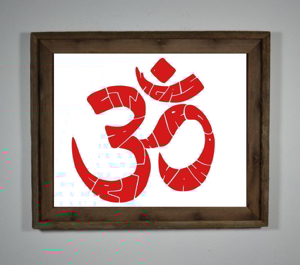 Image of The OM Print - Recaka Red