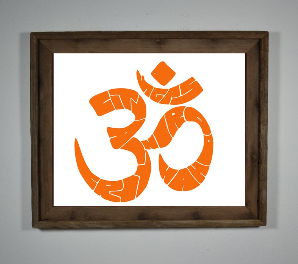 Image of The OM Print - Om Orange