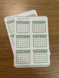 Mini Months Sticker Sheet - Matte & Water-Resistant Stickers