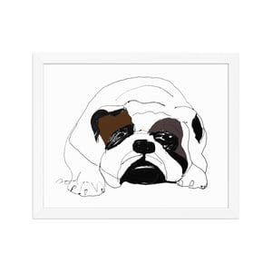 Image of BULLDOG FRAMED ART