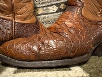Image 21 of Vintage Pre-Ban Dan Post Sea Turtle Cowboy Boots – Size 9B