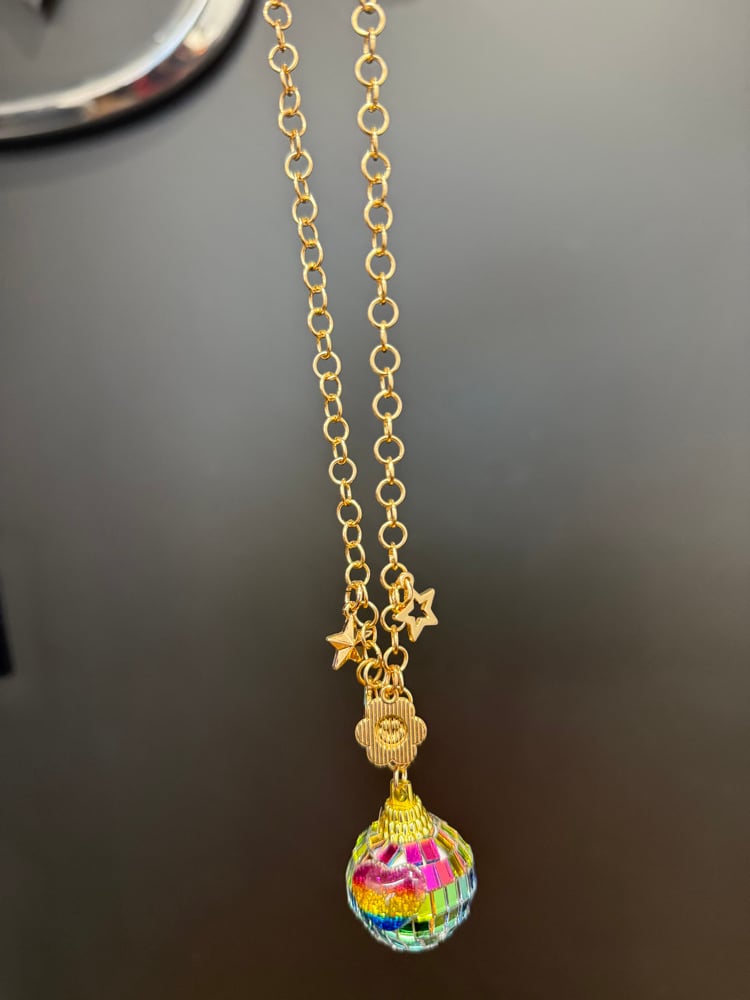 Image of Disco ball car charm 