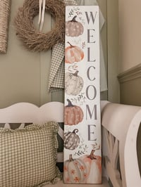 Autumnal Welcome Sign