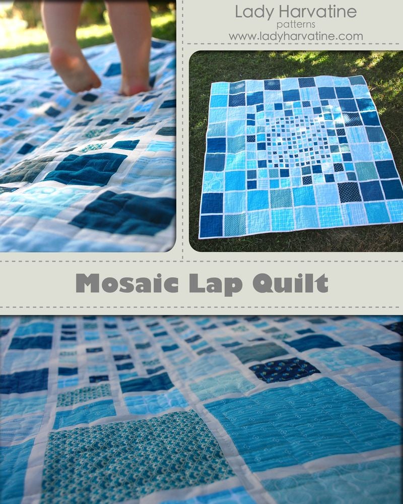 Image of Mosaic Lap Quilt PDF Pattern