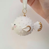 Image 2 of Porcelain Pufferfish Bauble