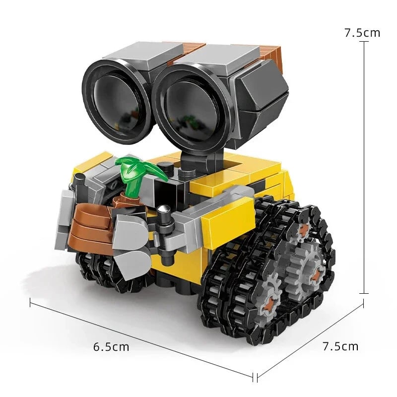 Image of ！！Classic Movie Mini Robot Wall-e MOC Building Blocks Model DIY Bricks Kits Creative Toys for Ki