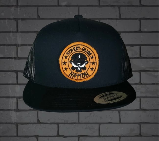 Street Glide Nation Felt patched trucker Snapback