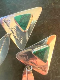 Image 5 of Harold Joe Variscite earrings 