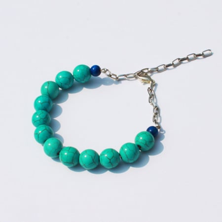 Image of Blueberry Pie - Turquoise Beaded Bracelet