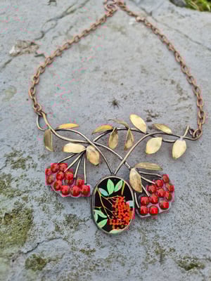 Necklace with red berries