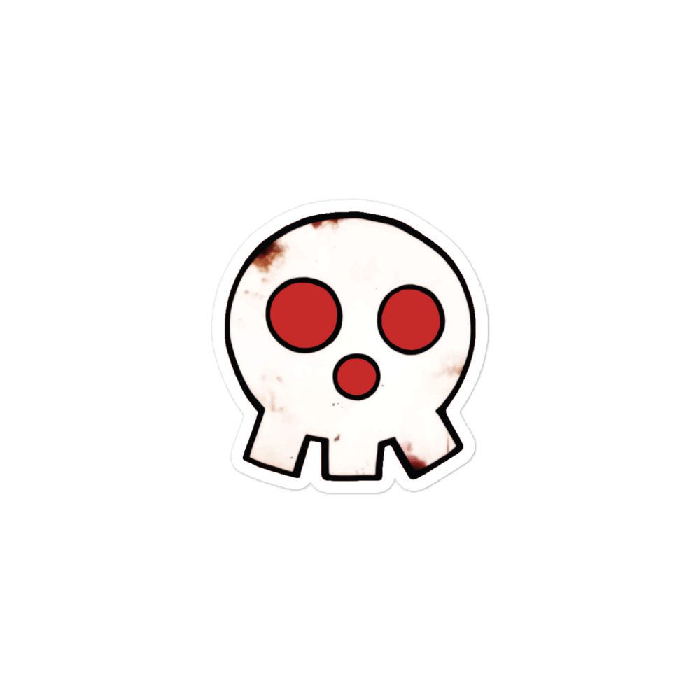 Image of Fire Skull Sticker