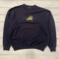 Image 1 of Vintage Largemouth Navy Crewneck - No Tag (M?)