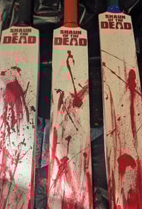 Image 4 of Shaun Of The Dead Custom Mini Cricket Bat's 