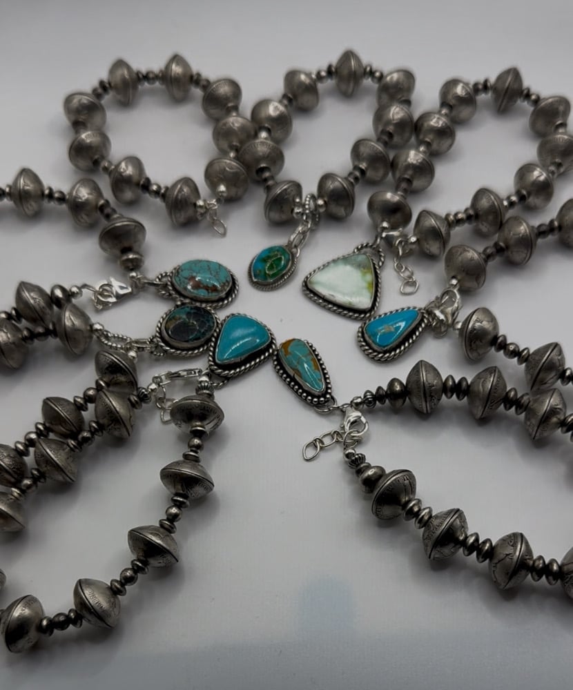 Image of Mercury Dime Bracelet with Charm & Sterling bead accents - PRE ORDER 🩵