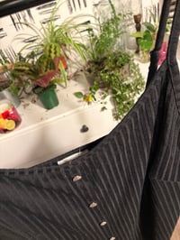 Image 2 of NWT black ribbed snap dress 