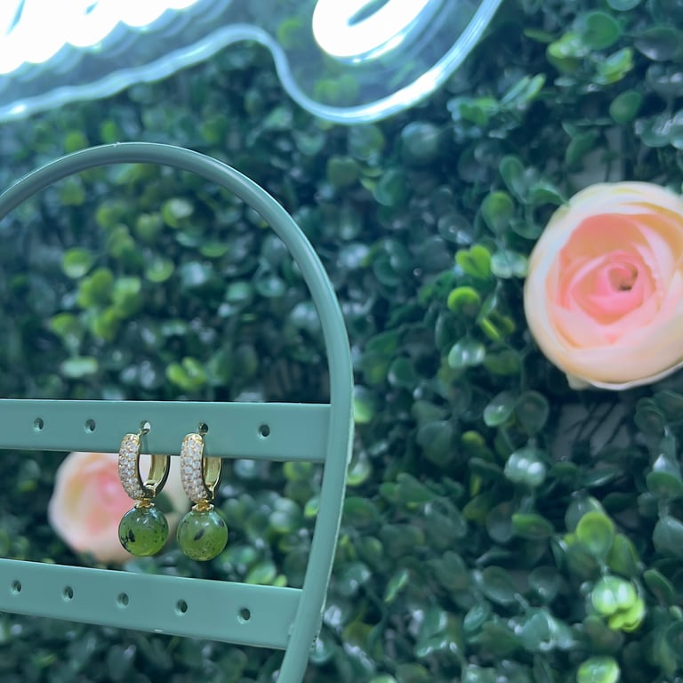 nephrite cz huggies  Image 2