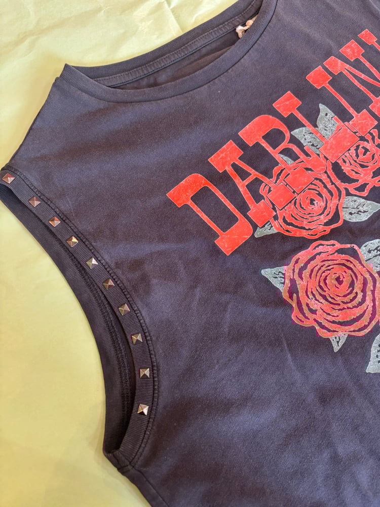 Image of Not your Darlin’ limited edition studded sleeveless tee