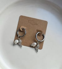 Image 2 of Stainless Steel Seashell Huggies