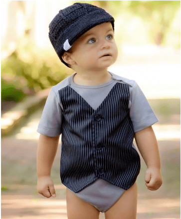 Image of Gray One-Piece Vest
