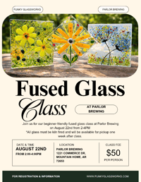 Image 1 of Fused Glass Class at Parlor Brewing August 22nd