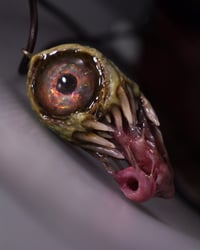 Image 1 of Custom Handmade Opal Eyed Pendant|Opal Eyed Cyclops Pendant|Handmade|OOAK| Morgans Mutations
