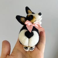 Image 3 of Corgi Puppy Tricolor Brooch / Pin