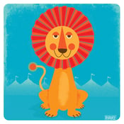 Image of Sun Lion Modern Nursery Art Print