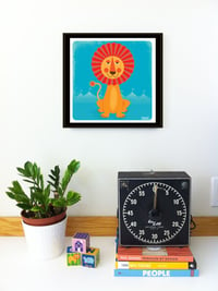 Image 2 of Sun Lion Modern Nursery Art Print