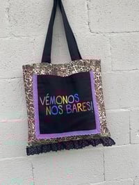 Image 4 of Bolsiña feita a man. VÉMONOS NOS BARES leopardo. Deseño exclusivo!