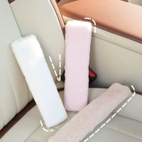 Image 4 of Fluffy Seatbelt Covers